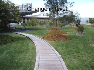 Picture of garden path in Art center
